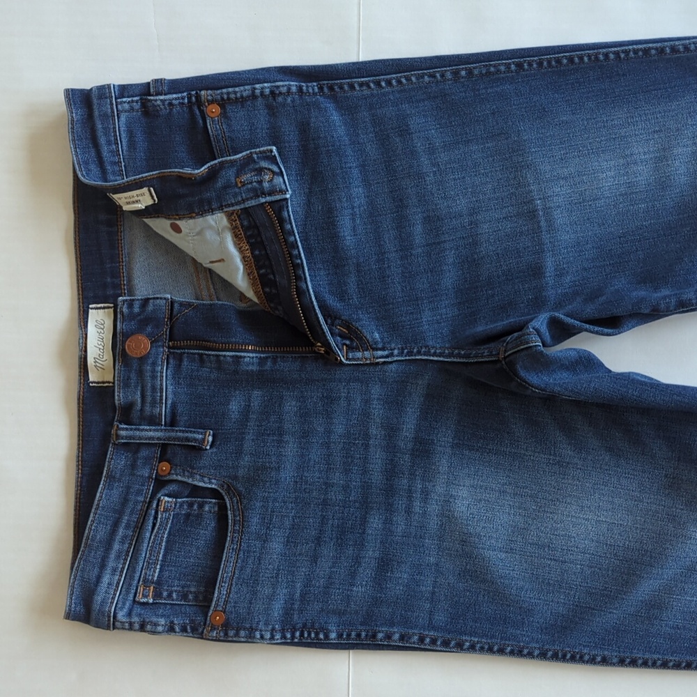 Madewell 10" High-Rise Skinny Denim Mom Jeans 29TL Blue - Picture 9 of 16